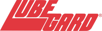LUBEGARD logo, red block letters, lubegard, registered trademark