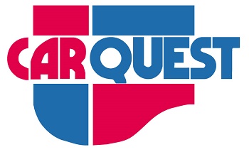 Car Quest logo, signature blue and red logo, block font